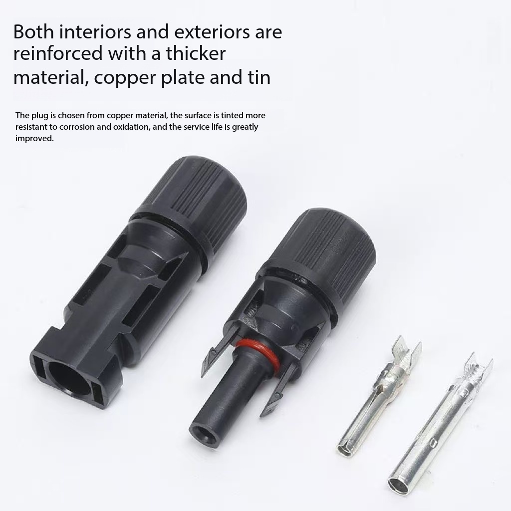 For MC4b Photovoltaic Connector Waterproof Adapter Solar Quick Connection Line Male/Female 50A IP67 PPO Housing