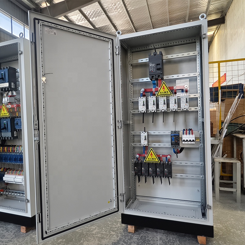 Single-phase 500A Power Supply Cabinet IP54 Protection Level Circuit Breaker Panel Distribution Box Hybrid Lock