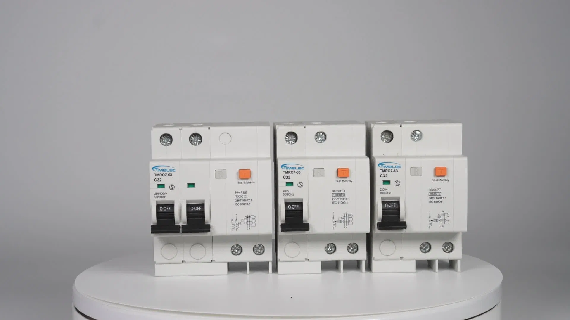 3P+N C63 10kA TypeAc fire protection OEM wholesale RCBO breaker