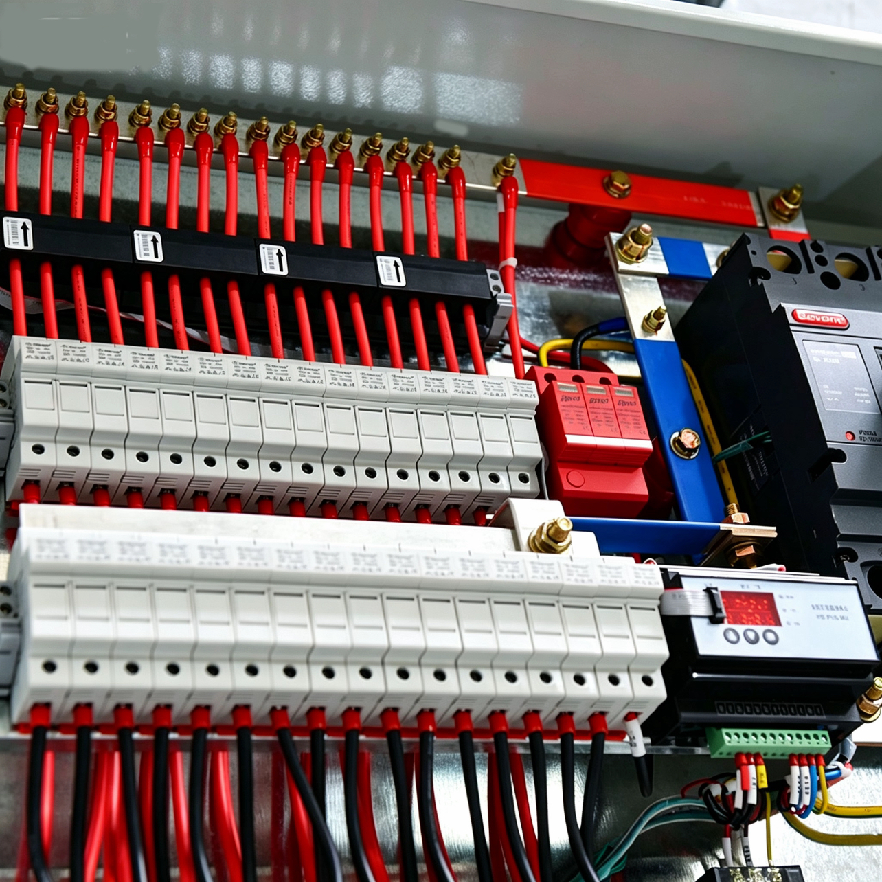 1500V 16 String Solar Distribution Box IP65 Stainless Steel With Monitoring Function Lightning &amp; Surge Protector Device
