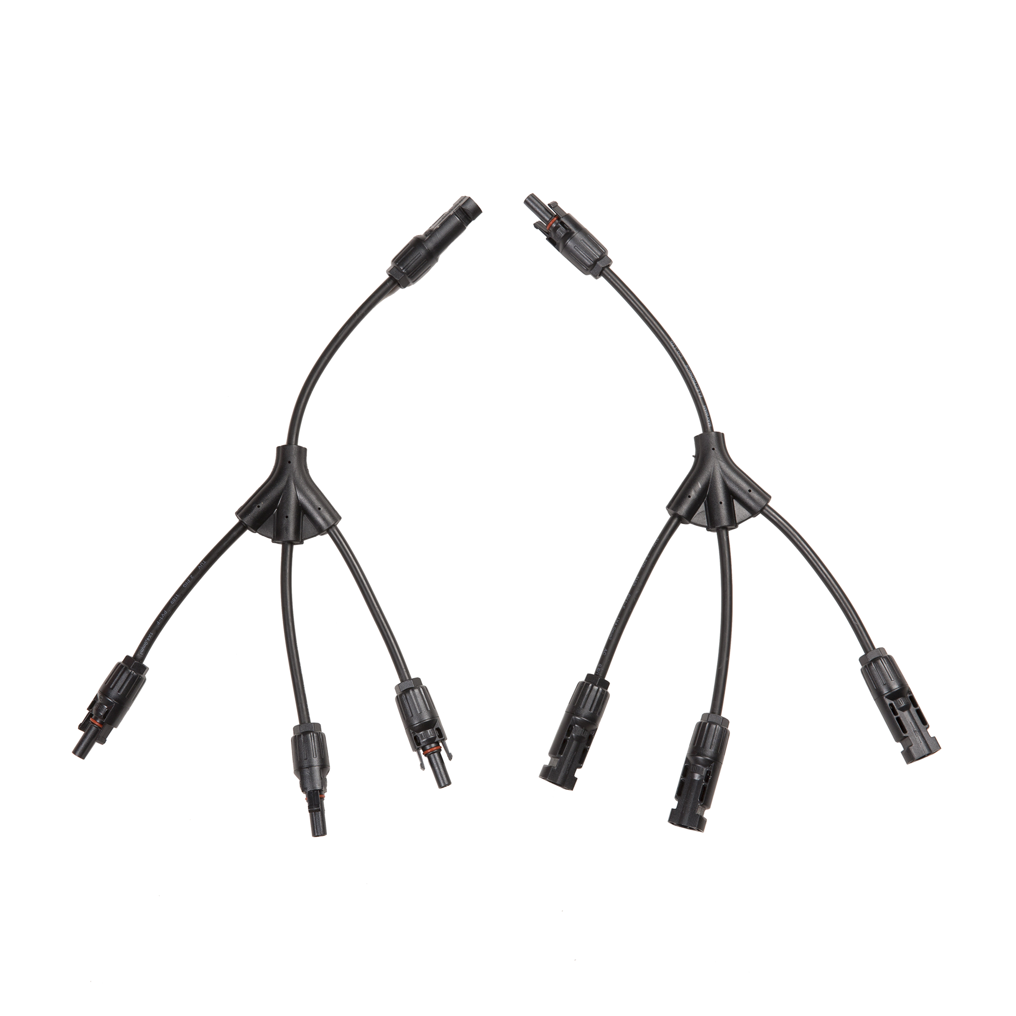 UV Resistant Photovoltaic PV Connector Y Branch Parallel Connector IP67 Waterproof Solar Energy System Cable Adapter Pair