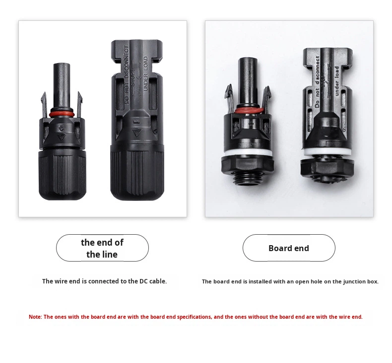 1500V MC4 Solar Connector Male Female IP67 Waterproof PV Connector for 2.5mm2 4mm2 6mm2 Solar Panel Cable Connection