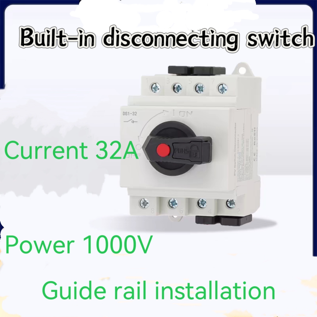 32A Max Solar PV DC Disconnect Isolator Switch IP66 Enclosure with Plastic Material DC Voltage