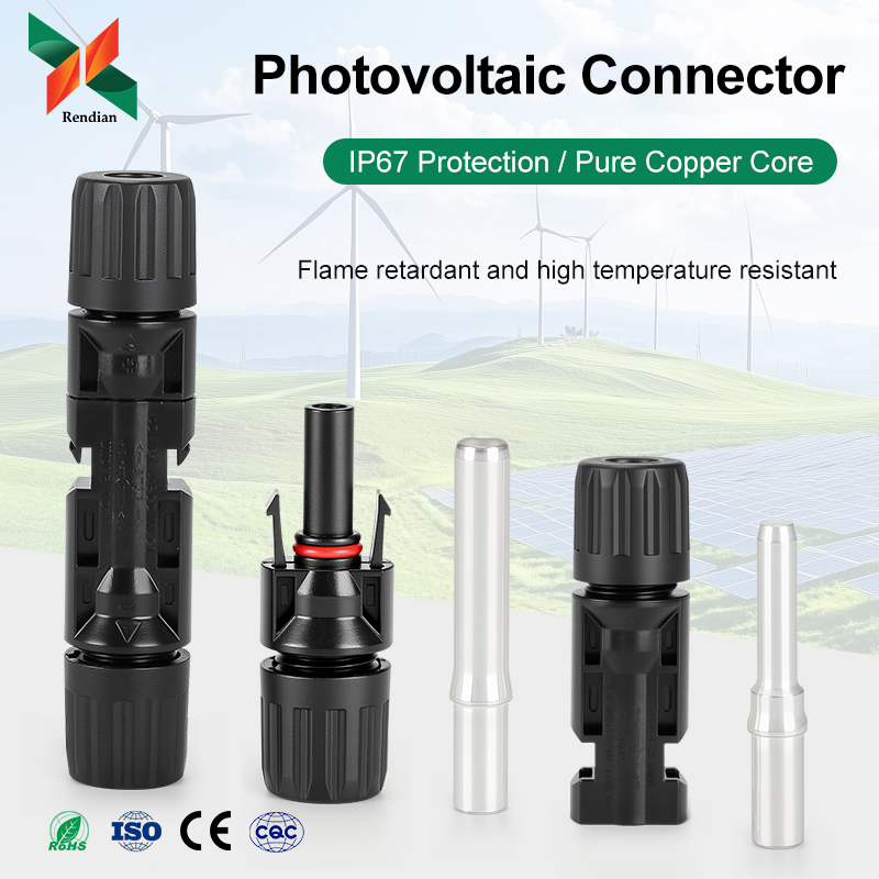 MC4 Waterproof Solar Cable Connector 1500V 30A Solar Panel Connector Suitable for Solar Charge Controller