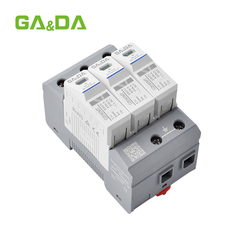 GA&DA Electric Surge Protector 3P 280V AC Low Voltage Arrester Device spd 20kA 40ka 120ka Surge Protective