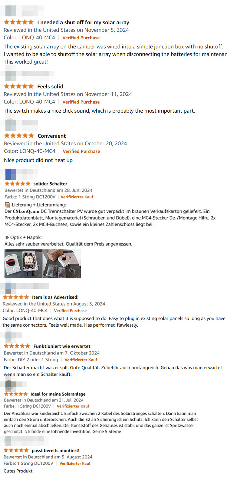 Customer Feedback Screen