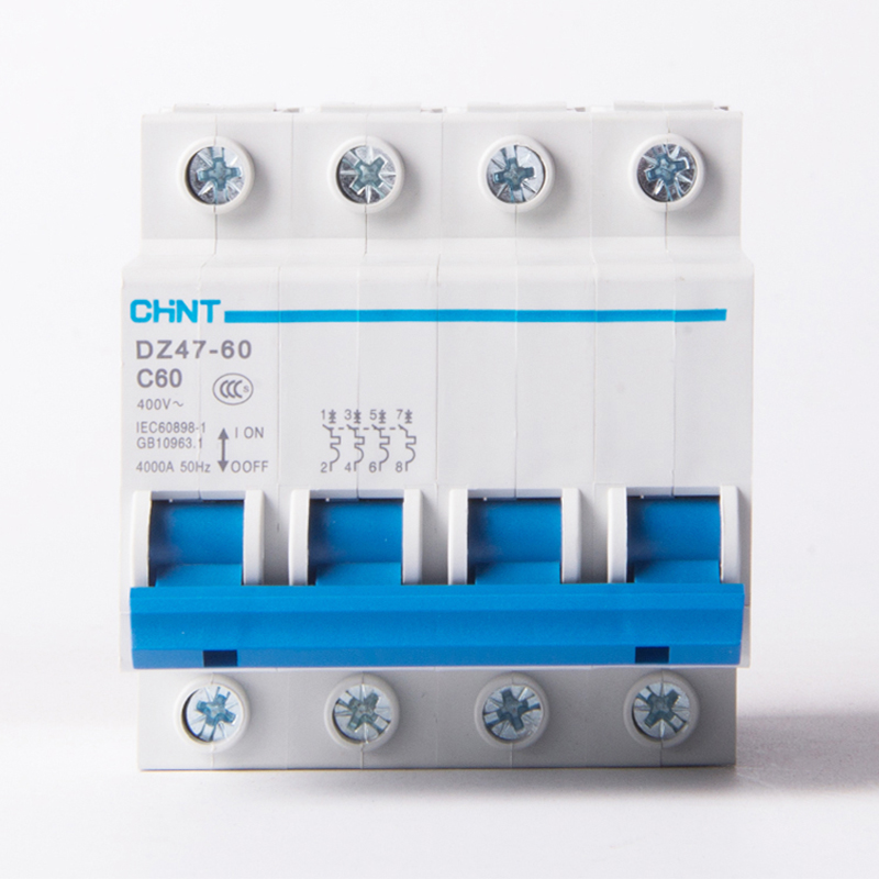 CHINT Professional Electrical Miniature Circuit Breakers Mcb Types Changeover Switch Breaker C Type 1P 2P 3P 4P DZ47-60