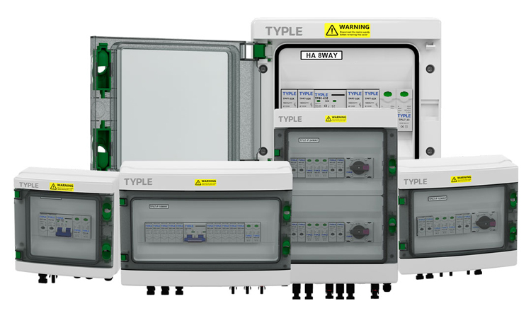 TPX7-P 3in 1out DC 1000V Solar PV Combiner Box with SPD Fuse ISO IP65 Waterproof DC Protection Box for Solar Energy Systems