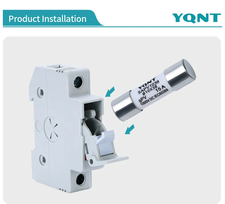 1000VDC 15A Gpv Cylindrical Fuse Link Sapv1038 for Solar DC Circuit Protection