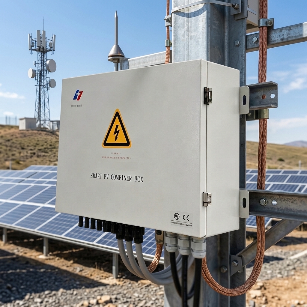 Reliable PV Combiner Box 1500V 6 String With DC Breaker Type 2 SPD For Solar Farm