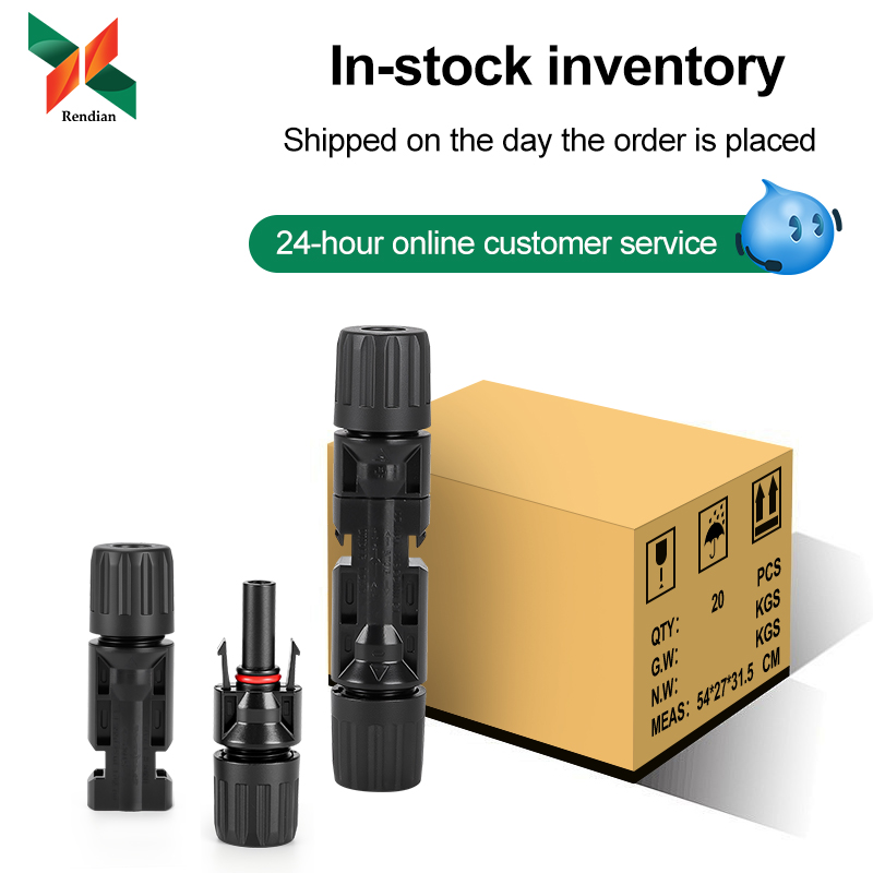 MC4 Waterproof Solar Cable Connector 1500V 30A Solar Panel Connector Suitable for Solar Charge Controller