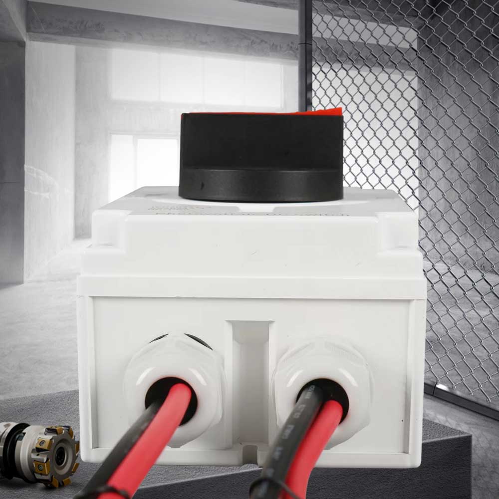 OSWELL 2 in 2 Out Waterproof Solar Collector Load Switch Rotary Electrical Isolator Fuse Disconnector Switch
