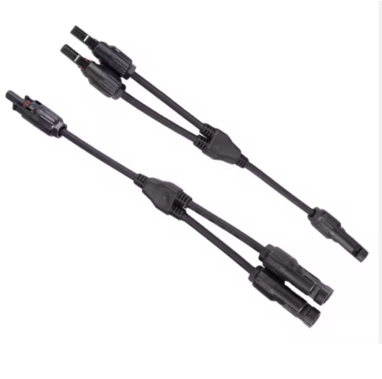 Sunro Y Branch Solar Connector Pv 1000v 1500v Waterproof Panel Connector Solar Cable Parallel Connector 2 to 1 Total Length 30CM