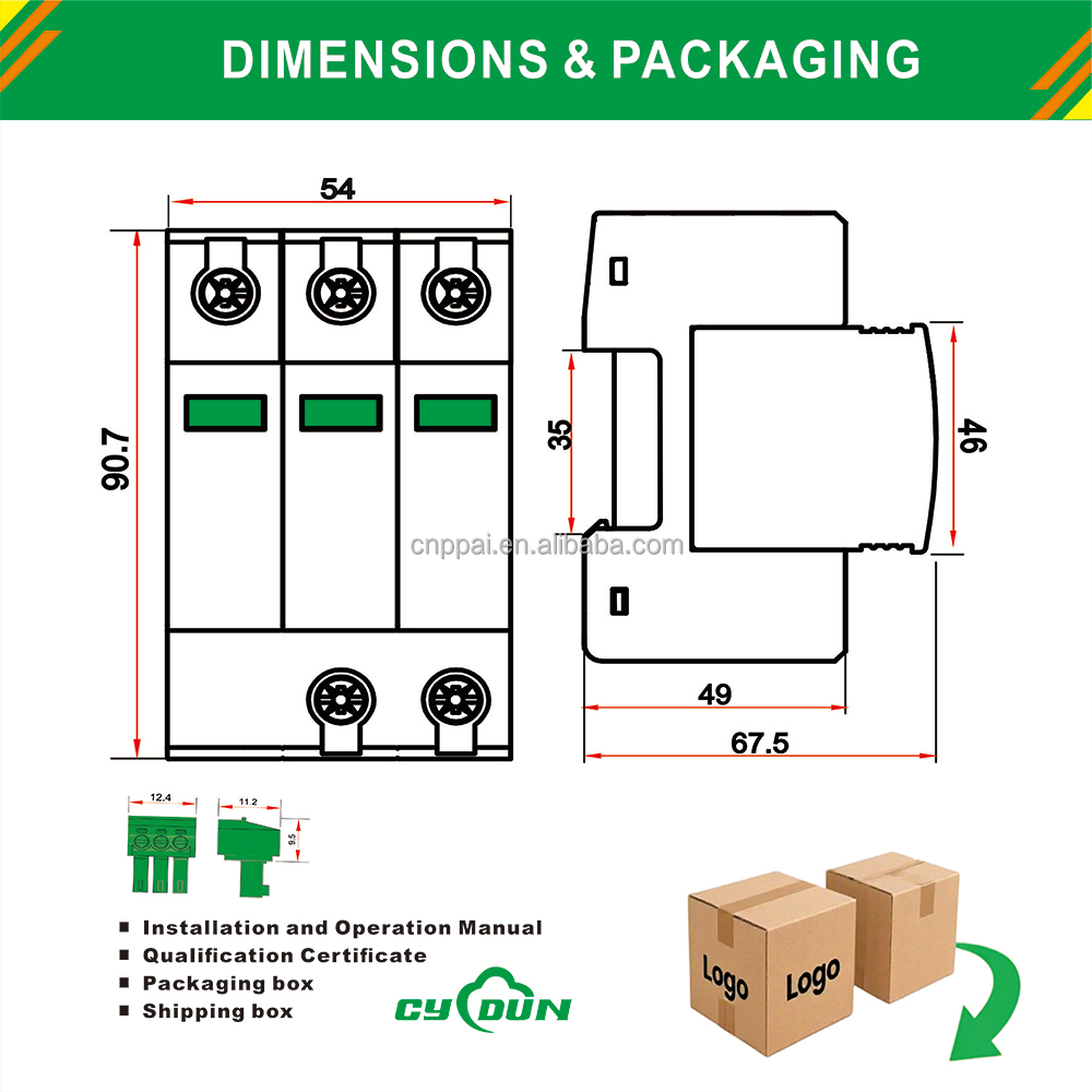 Ac spd 40ka 60ka 220v 240V 275V 320VAc Lightning Arrester Whole House Electrical Equipment 385v Surge Protector Industrial