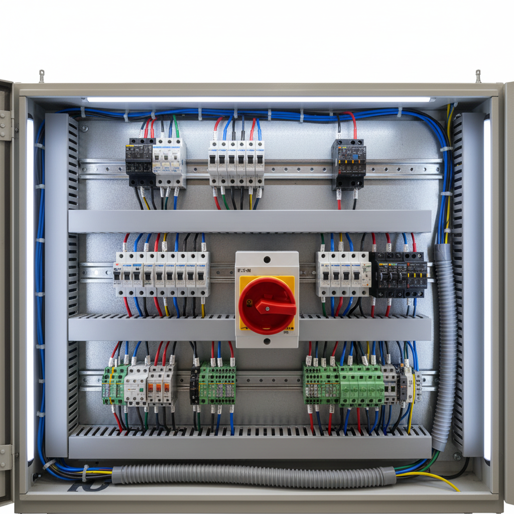 EATON 3/4-Pole 10A AC Electric Isolator Disconnect Switch Low Voltage Double Pole Rotary Switch IP65 Rated 230V-440V