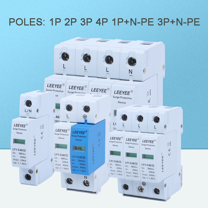 Whole House Surge Protector 2P 40KA Ac spd Power Surge Arrester
