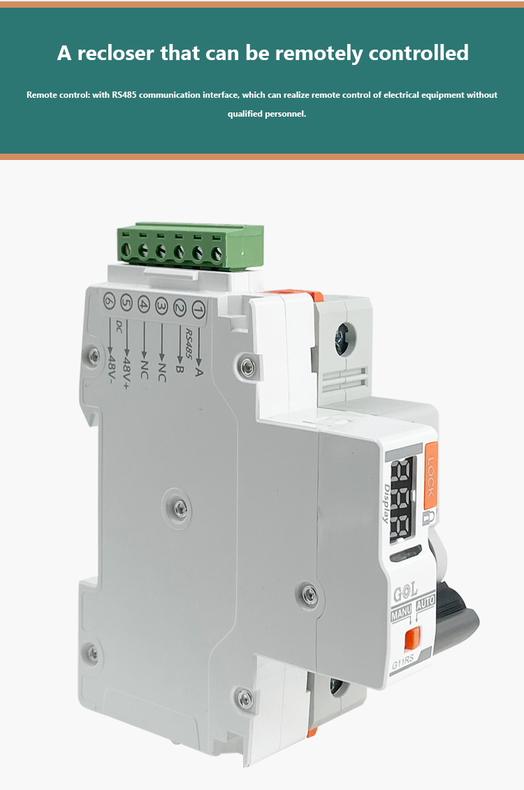 Ar001 Rs485 Remote Control Smart Mcb Auto Recloser Circuit Breaker