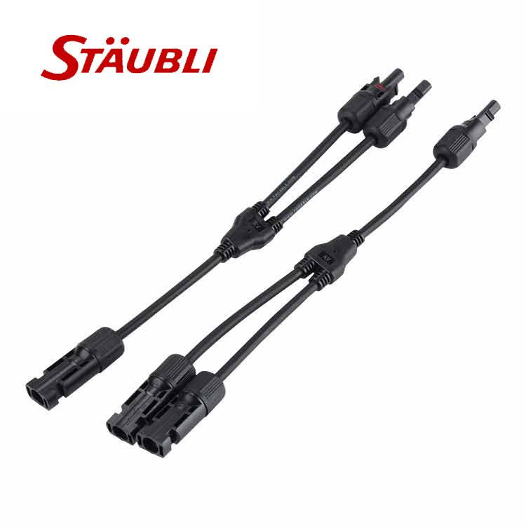 Staubli for MC4 EVO-2 Male Female Solar Panel Connector with 1500V DC Rating and IP65/IP68 Protection for Solar Cable