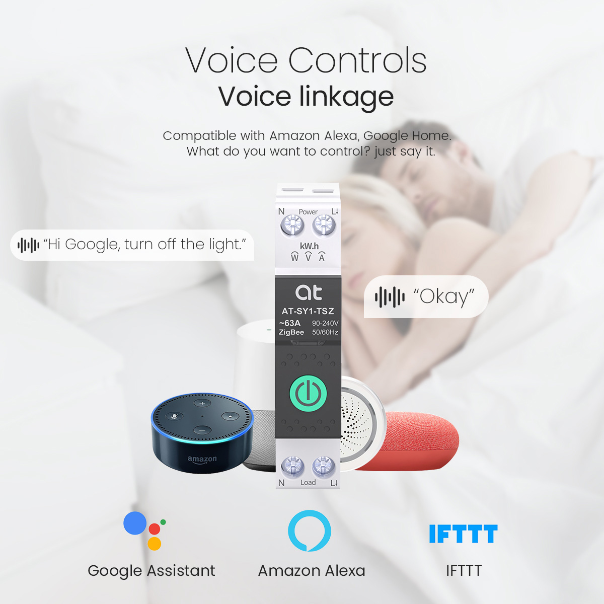 AT SY1 TUYA Mini Zigbee Switch Multi Functional Smart Circuit Breaker SY1 Metering Timer Remote Control By Smart Life APP