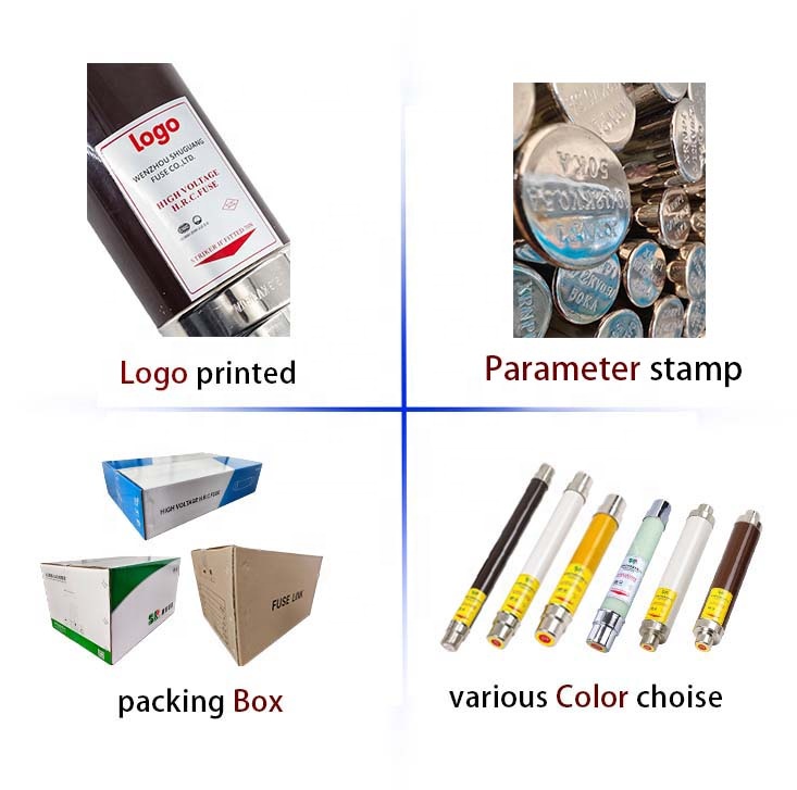 High Voltage Type K Copper Screw Fuse Link 10-40.5kV Fast Blow IEC For RW10 Cutout Fuses 1-200A