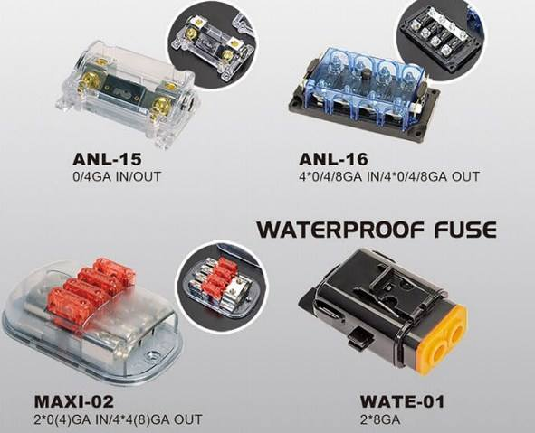 Wholesale Custom Double 8 Gauge Anl Car Auto Inline Waterproof Fuse Holder for Automotive Jiaxing