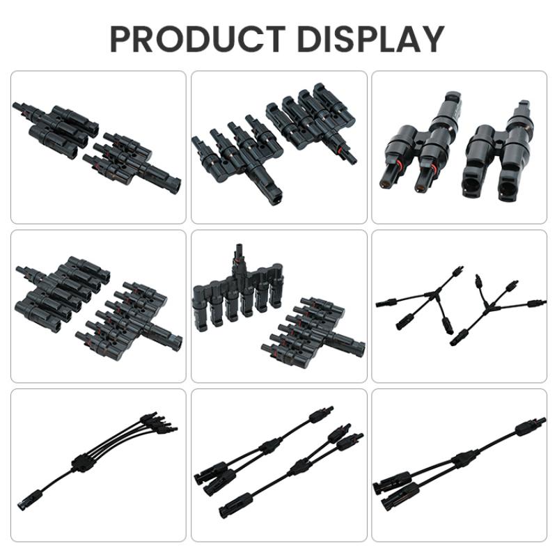 IP67 Waterproof Solar Panel Cable Connectors DC 1000V 30A 1 Input 3 Output PV Connector 3 in 1 Y Branch PV Solar Connector