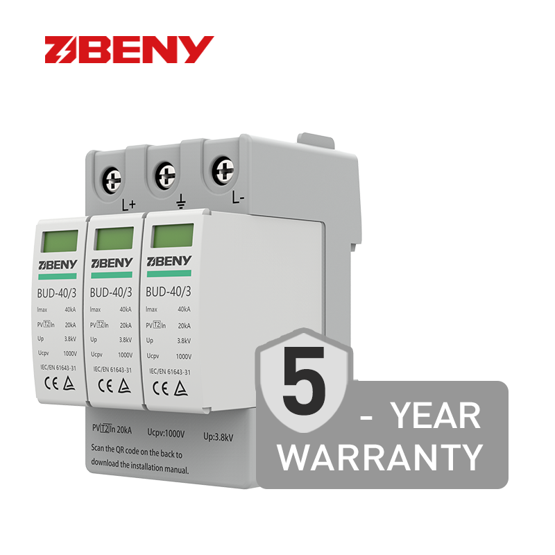 Dc Whole House Surge Protector Surge Arrestor Device Spd 1000v Type 2 Dc Spd for Solar Pv Application Ul Surge Protector