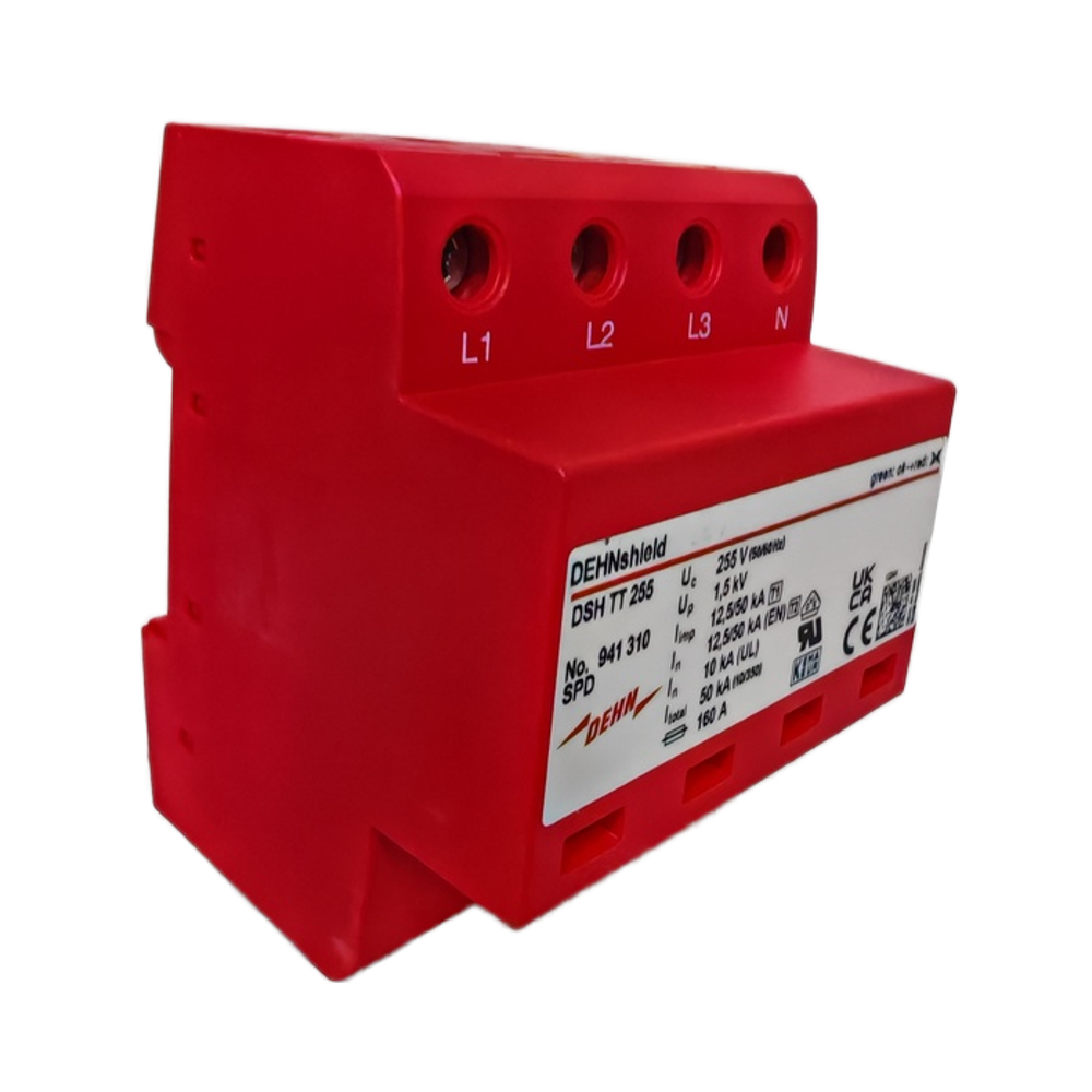 DEHN Certified Type1+2 DSH TT 255 Surge Protector 25KA Max Discharge Current Lightning Protection Industrial Solar Systems