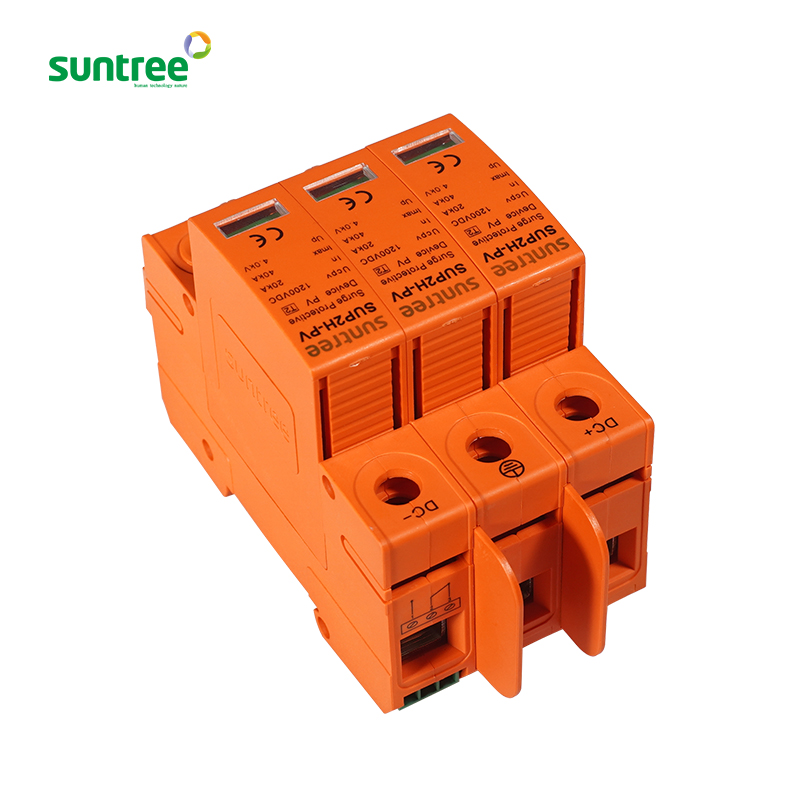 Suntree 20ka 40ka Whole House 3p 4p Dc spd Surge protection Device
