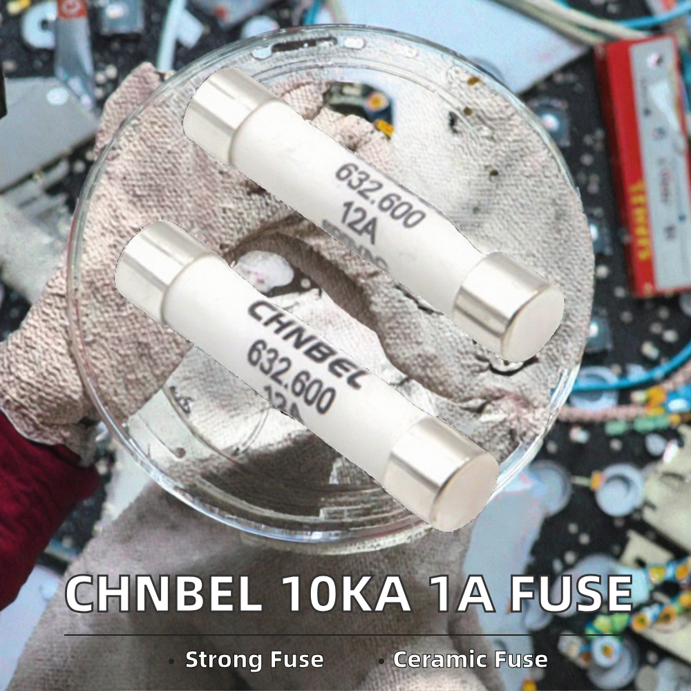 Brand CHNBEL 625.600 10kA 6.3 X 32mm Fuse Speed FF 1 Amp 600Vac 600Vdc LOW Breaking Capacity Ceramic Cartridge