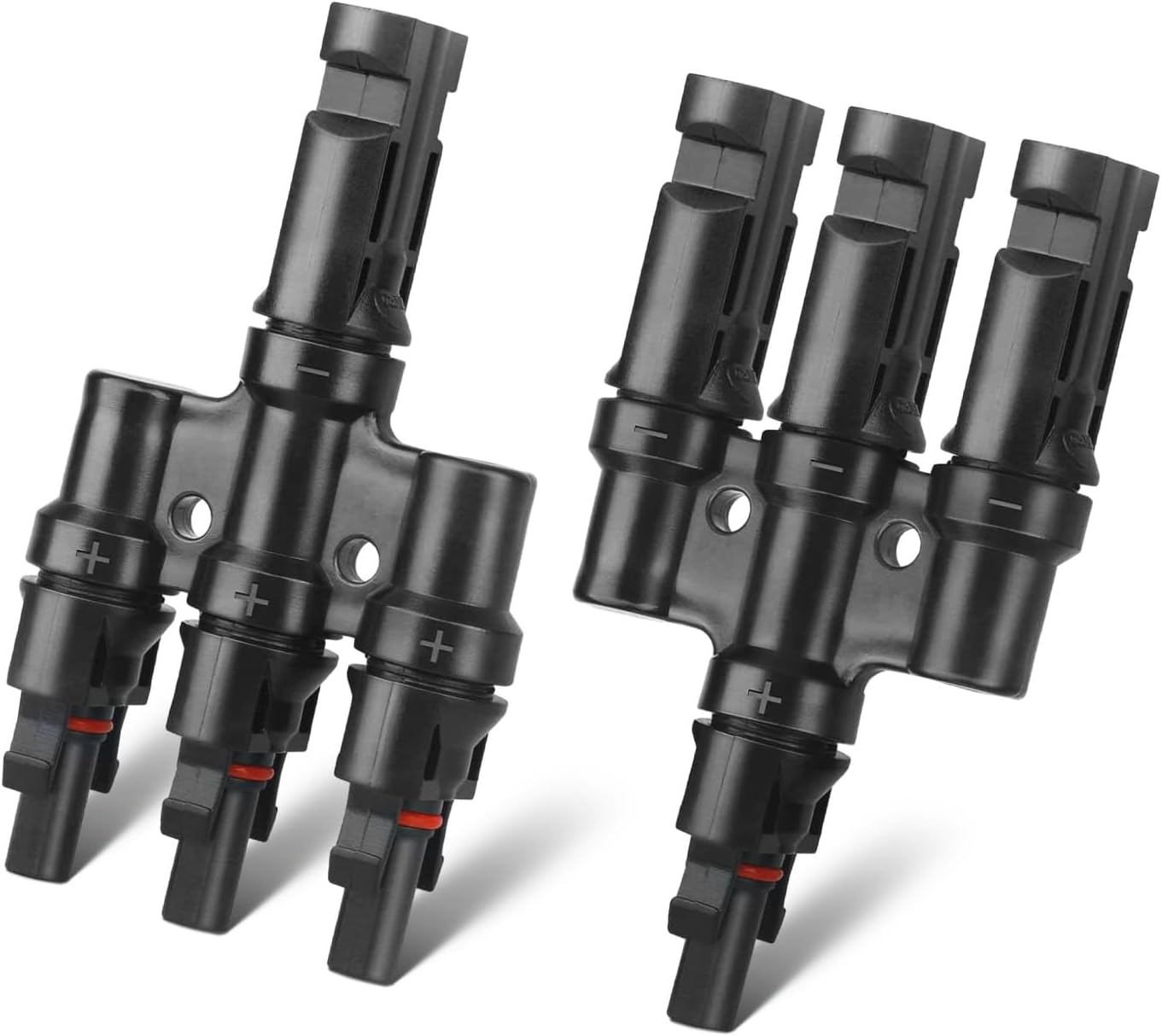 GIET Plug UV Resistance Terminal Connectors Solar PV Connector DC 1500V 4 Ways 3 in 1 Branch Connector
