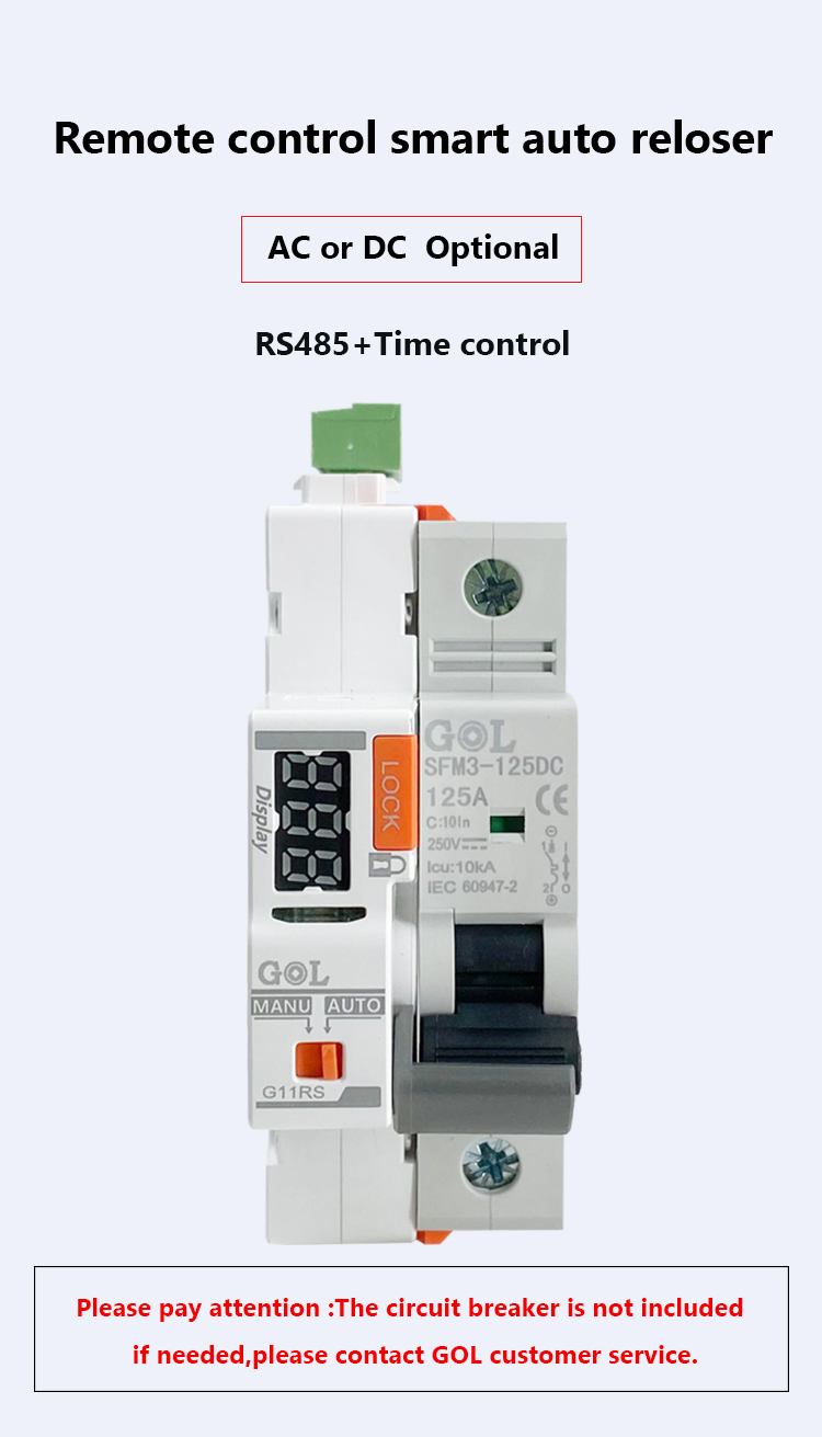 Ar001 Rs485 Remote Control Smart Mcb Auto Recloser Circuit Breaker