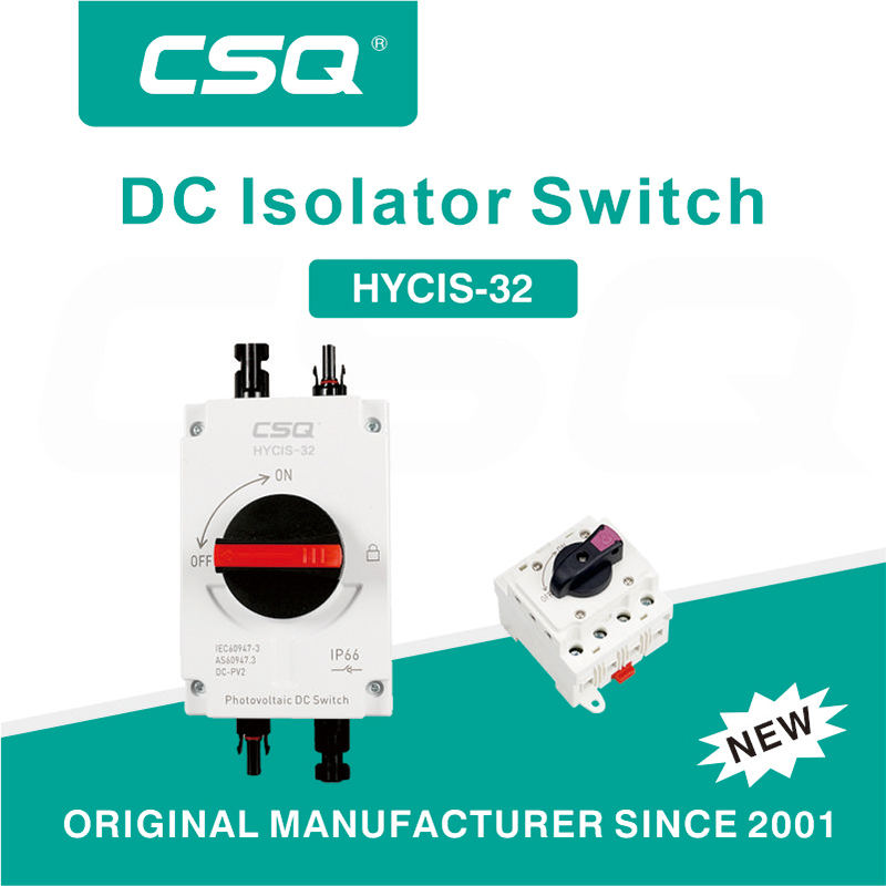 CSQ Solar Dc 20a Isolator Switch 63A DC Pv Isolating IP66 Switches Disconnector Switch for Pv System