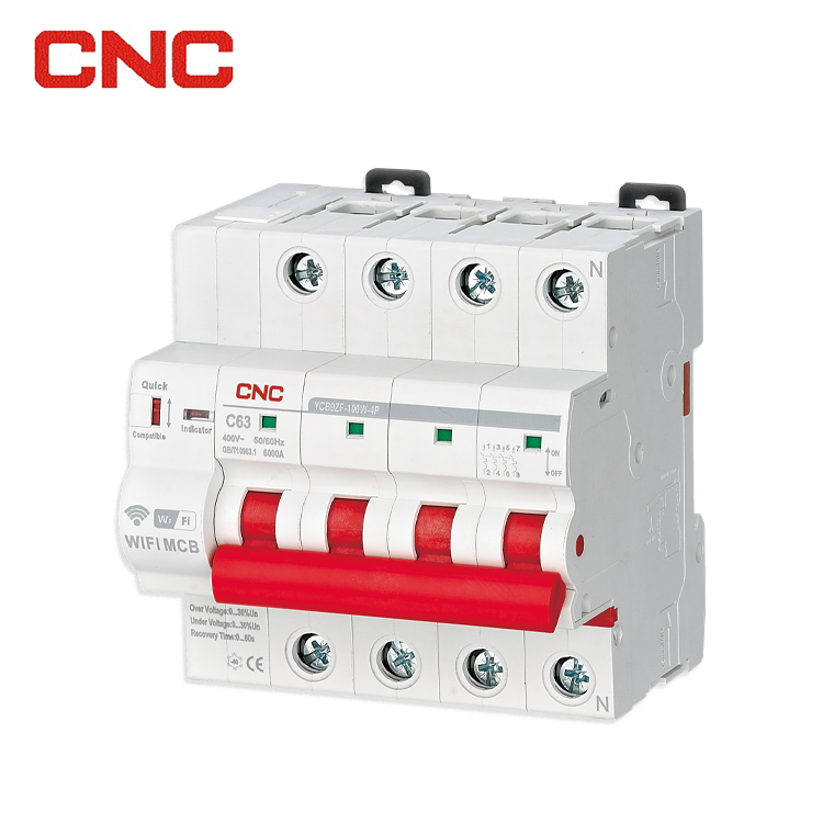 New Product YCB9ZF Intelligence Single Phase MCB 6KA Wifi Smart Circuit Breaker