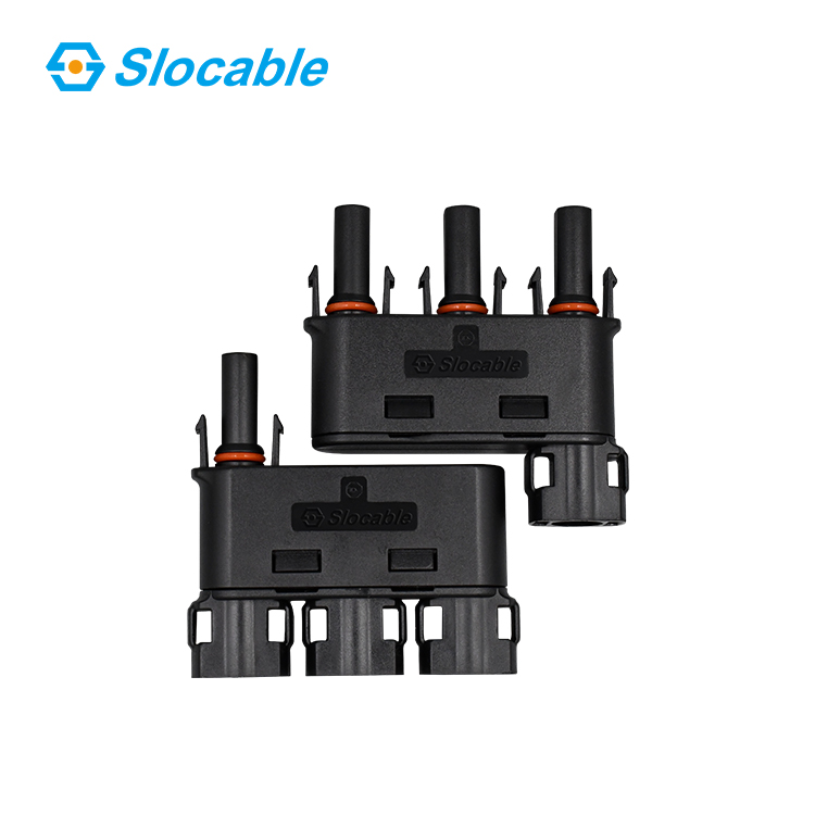 PPE Insulation Photovoltaic 1500V DC PV Branch 3to1 Male to Female Solar Connector for Solar Energy