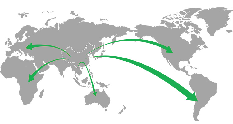 Global Support Agent Map