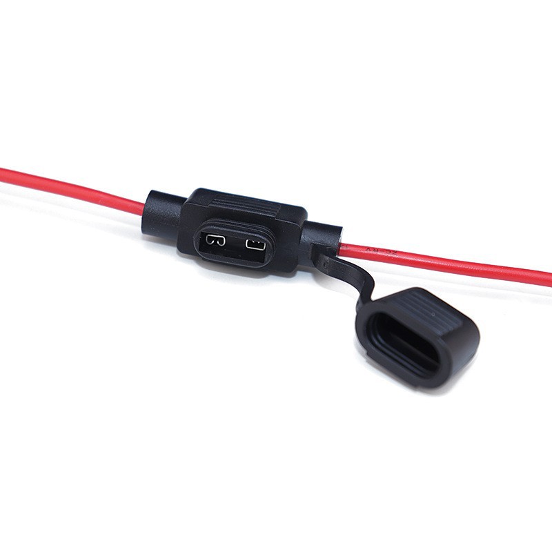 Automotive Inline Waterproof Mini Fuse Holder with Wire,1015 18AWG Cable, Circuit Protection for Car