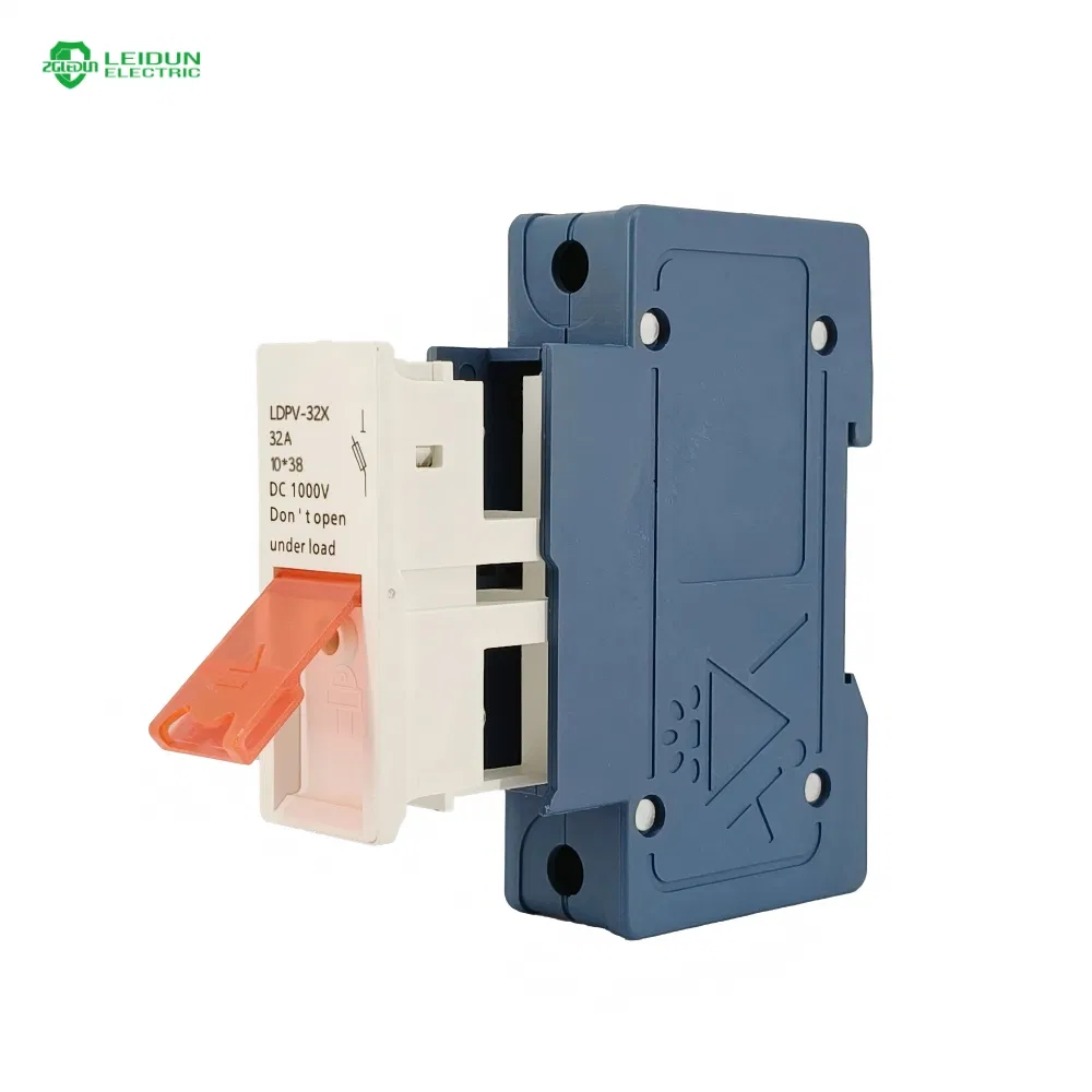 High Capacity Cartridge Fuse DC Solar PV Fuse DC1000V 32A 10*38 Fuse Base 1p to 4p with Link