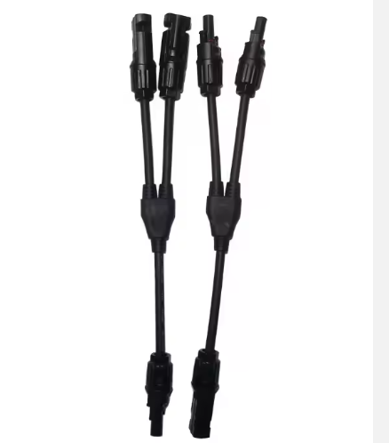 Sunro Y Branch Solar Connector Pv 1000v 1500v Waterproof Panel Connector Solar Cable Parallel Connector 2 to 1 Total Length 30CM