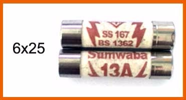 BS1362 plug ceramic fuse