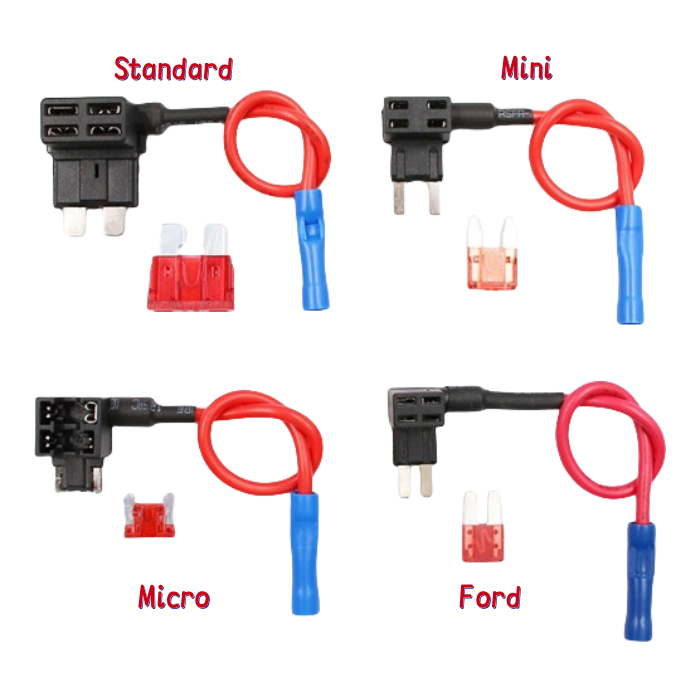 High Quality Customize Mini Standard Automotive Micro Blade Fuse Holder with TAP Adapter 2A~40A Electronic Application