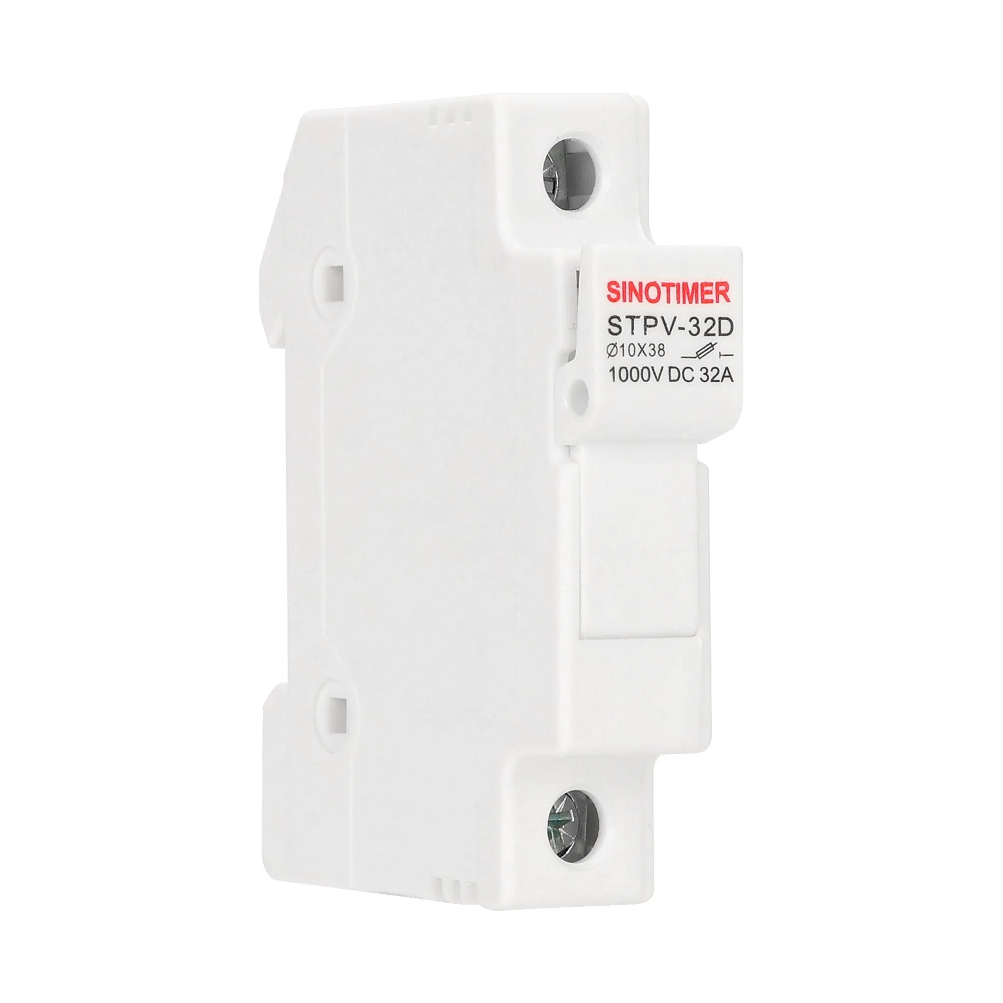 Sinotimer Stpv-32D 1p Solar PV DC Fuse Holder 1000VDC 32A 10X38mm High Breaking Capacity Fuse Base
