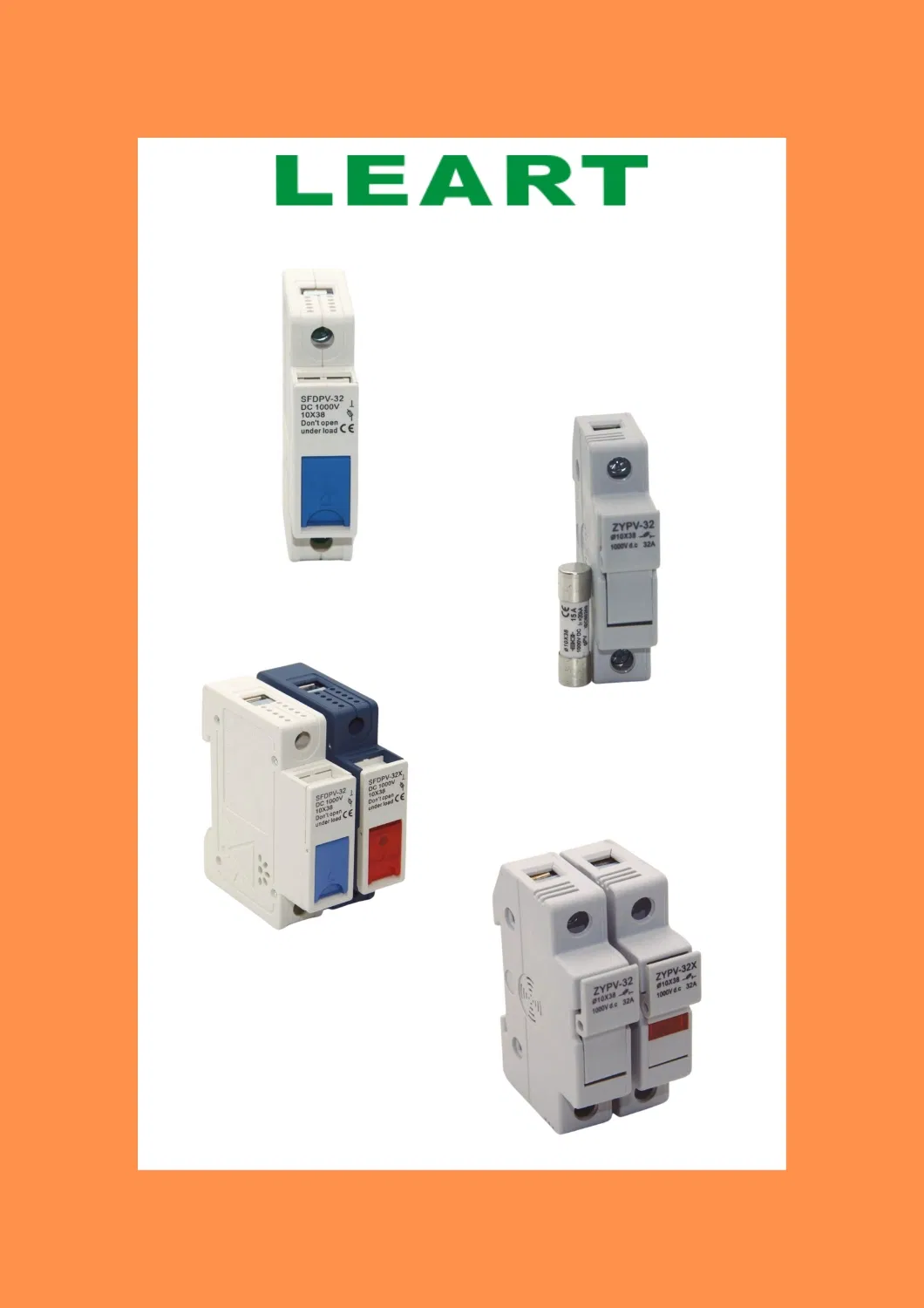 DC PV 1000 CE 32A Solar Fuse Base