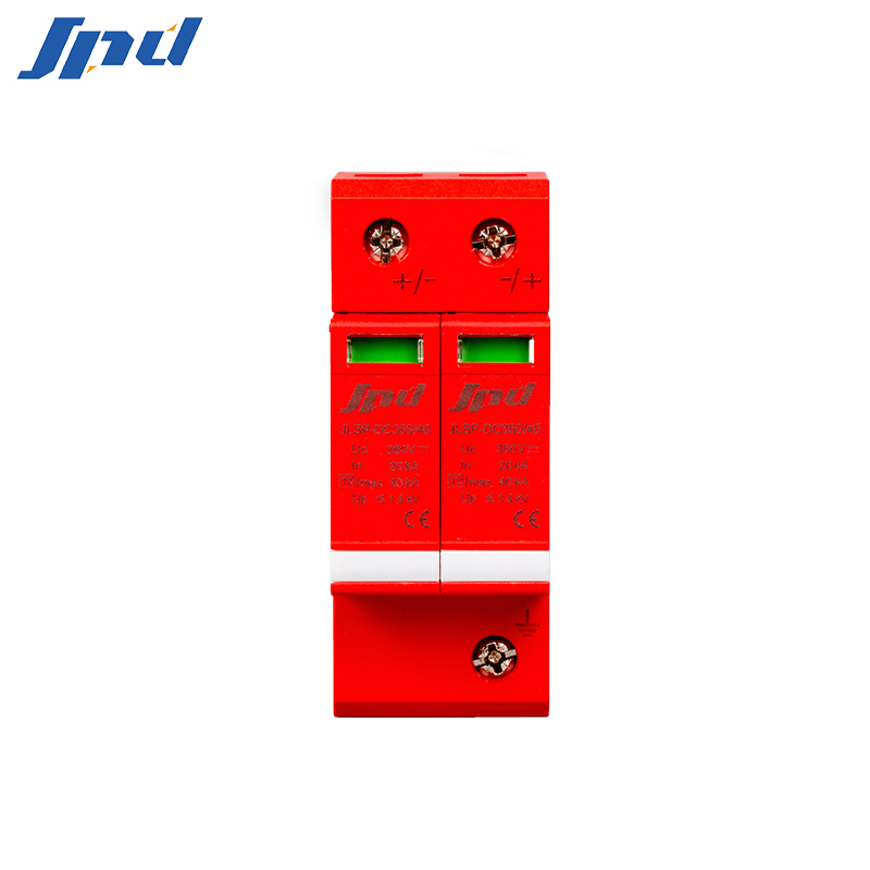 JINLI spd Surge Protector With Alarm Type 1 2 3 Metal Oxide Arrester DC spd 350V Surge protection Device