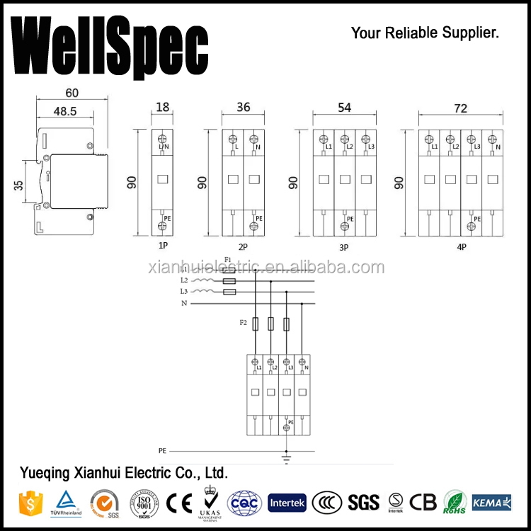 Thunder Protector Surge Whole House Surge Protector Dimension Grid