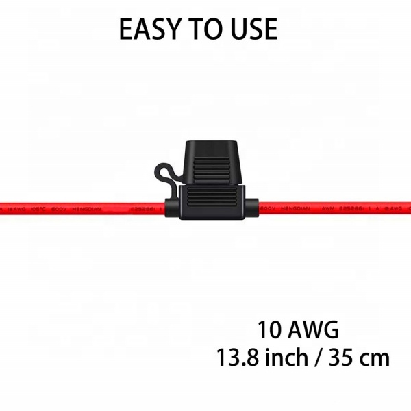 Custom Automotive Fuse Box Car Fuse Socket Blade Fuse Holder Waterproof Inline Circuit Protection With Cover