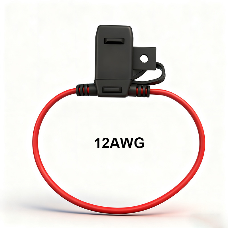 12AWG Weatherproof Auto Reset ATC/ATO 25A PVC 10kA Breaking Capacity Boat Use Inline Fuse Holder