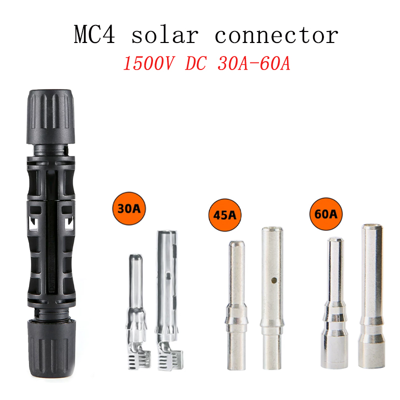 1500V 30AWaterproof Solar Cable Connector For MC4 Solar Panel Connectors For MC4 For Slocable Connector For Solar Energy Systems