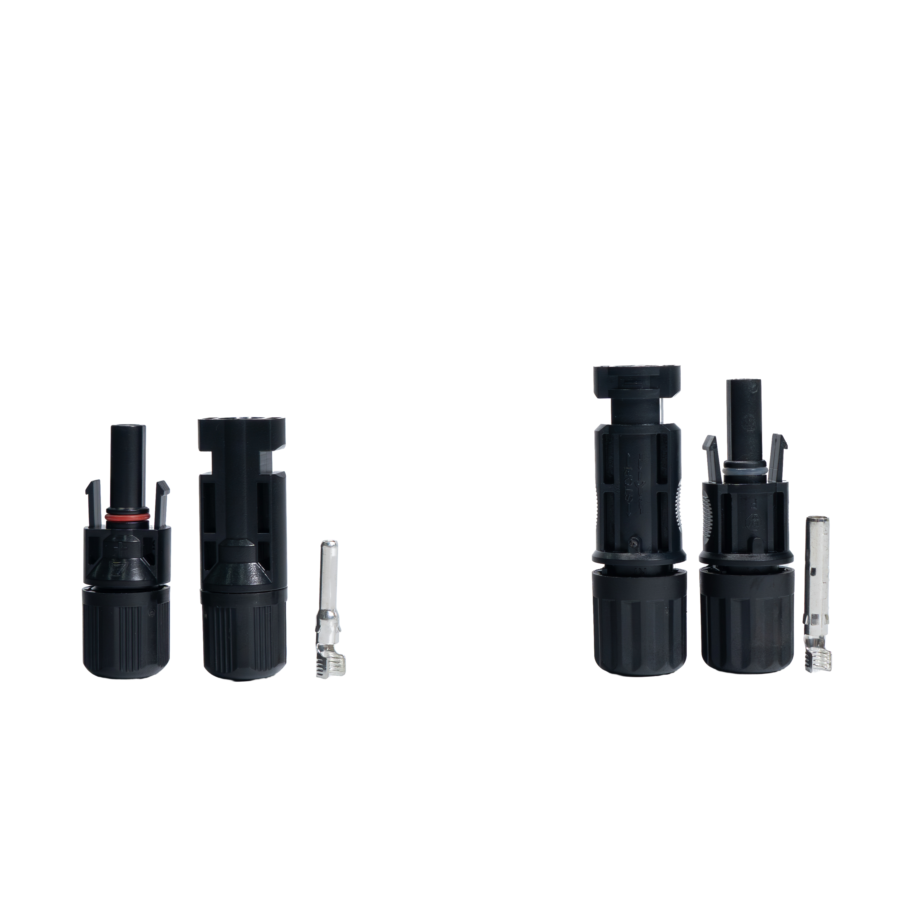Photovoltaic MC4 Male and Female Solar Panel Wiring Connector with Crimp Terminal, Waterproof, for Solar Modules