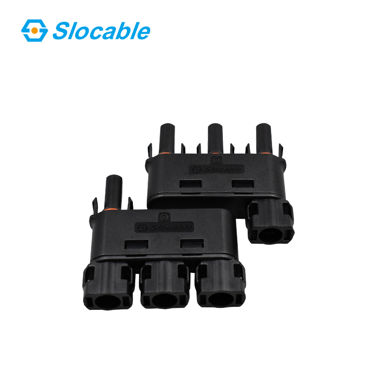 PPE Insulation Photovoltaic 1500V DC PV Branch 3to1 Male to Female Solar Connector for Solar Energy